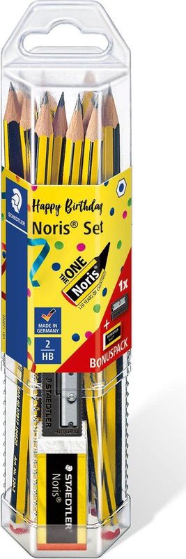 STAEDTLER promo set Noris potlood 12 st + gom + slijper