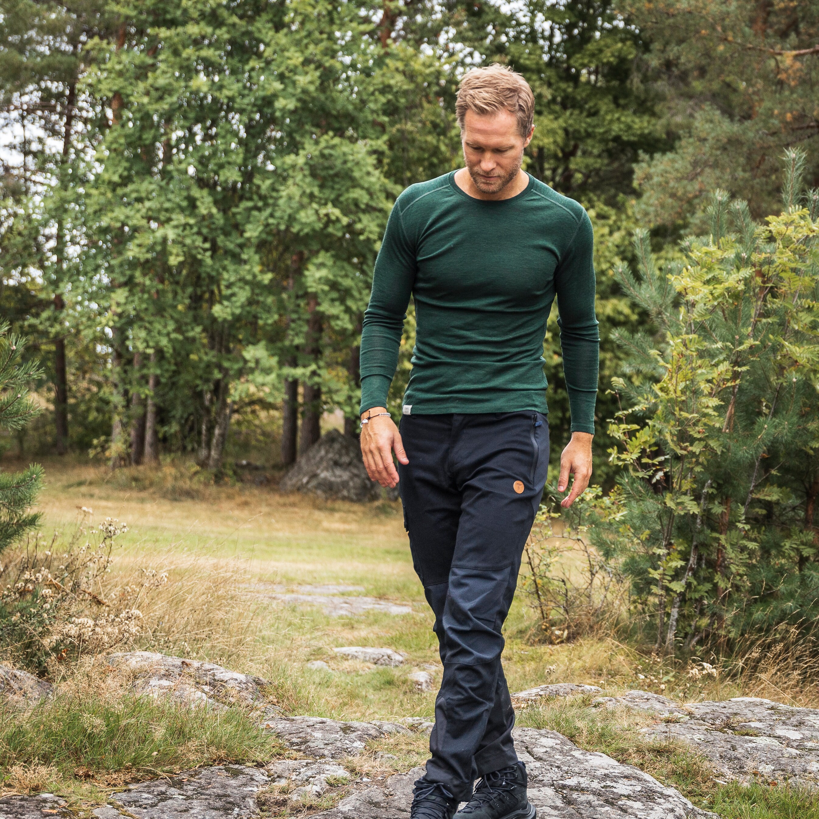 Tufte Mens Frost Long Sleeve<br>100 % myk merinoull