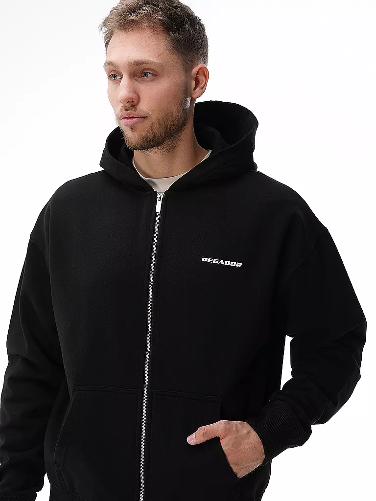 PEGADOR Sweatjacke  schwarz