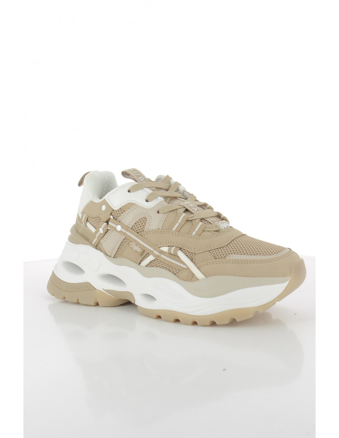 buffalo Baskets compensées Femme triplet hollow Beige