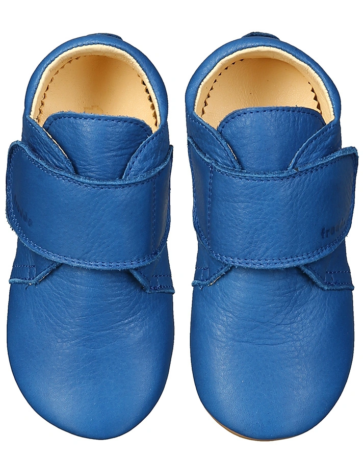 Leder-Krabbelschuhe PREWALKERS in electric blue
