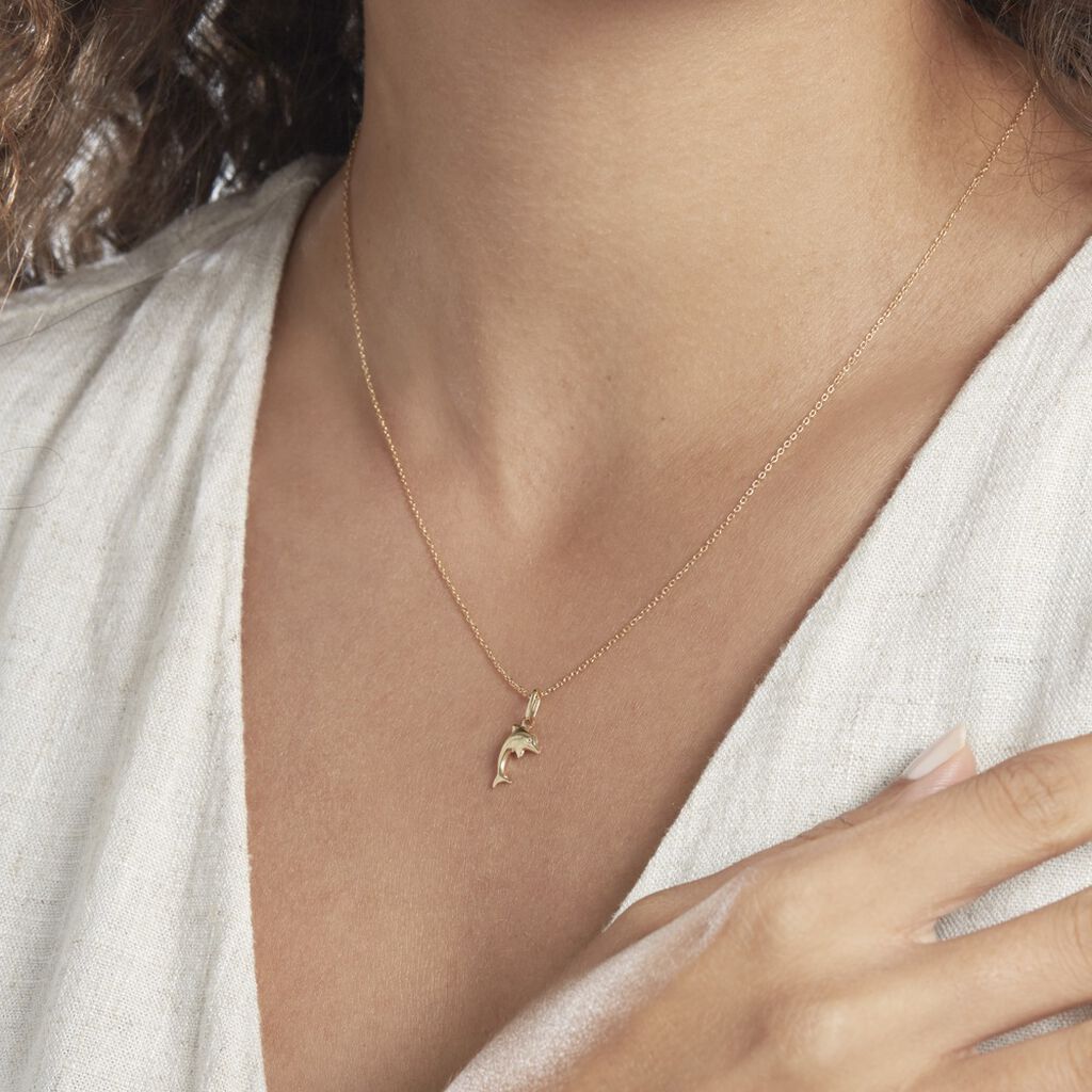 Pendentif Haizia Dauphin Or Jaune
