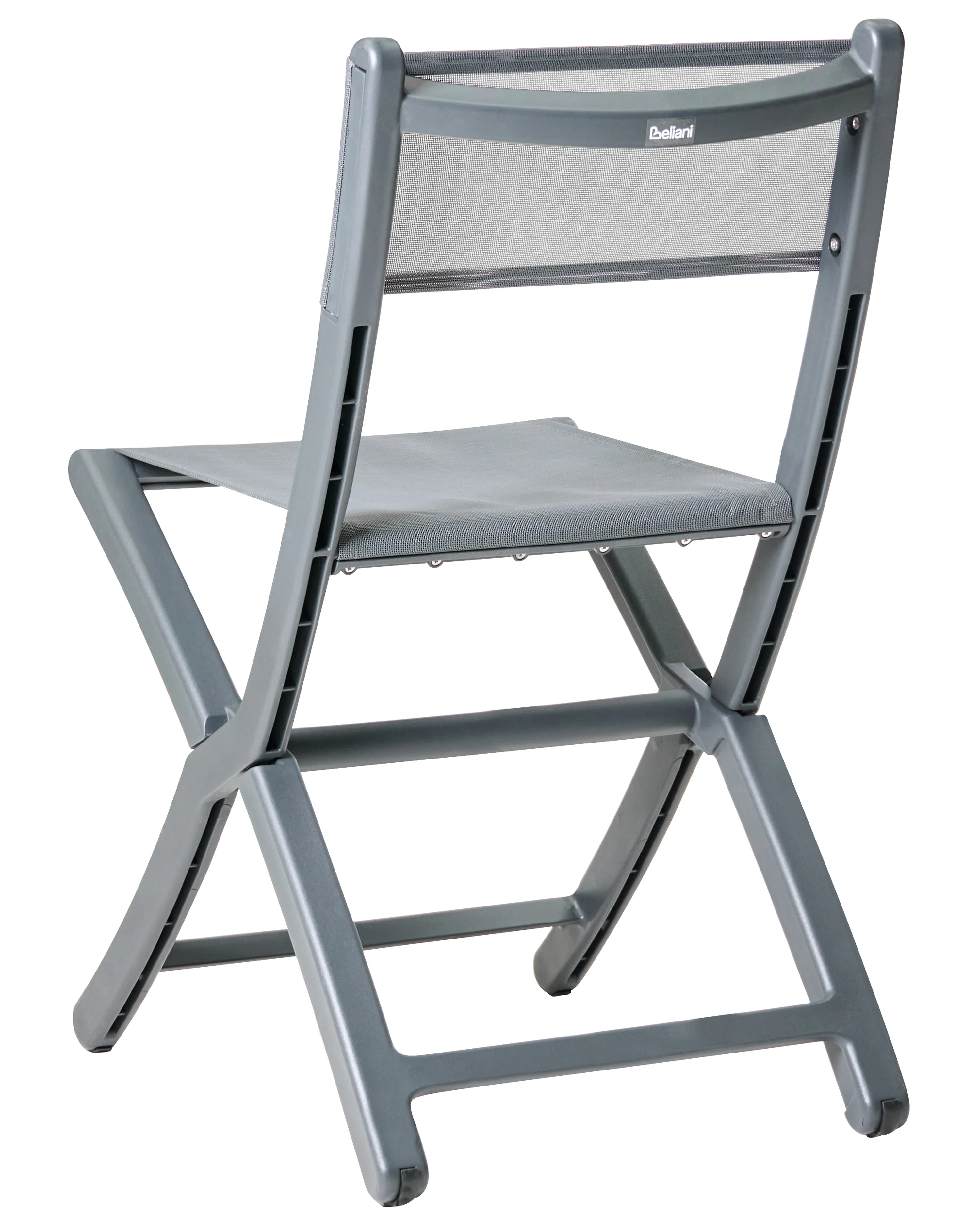 Set van 4 tuinstoelen TALCA Donkergrijs
