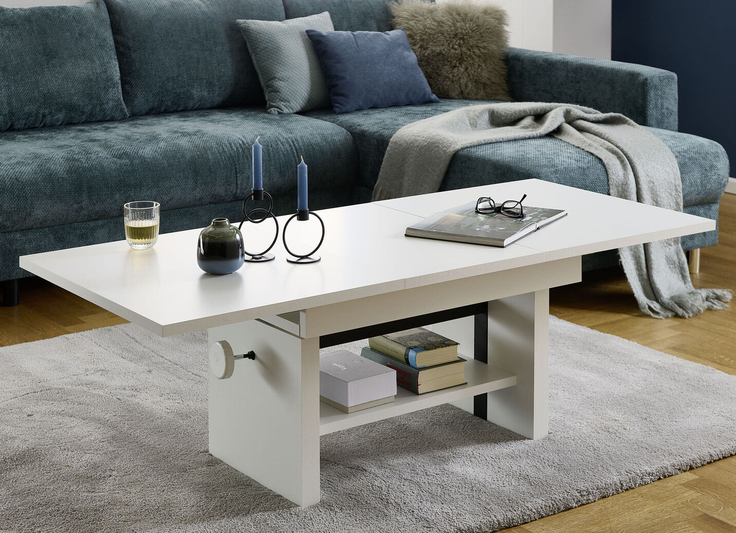 Couchtisch mit Lift-Mechanik