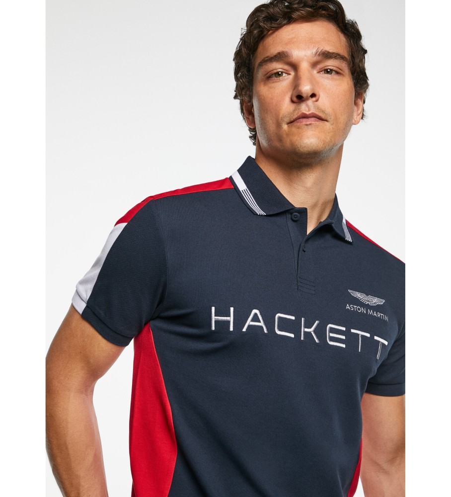 Hackett Polo Amr azul marinho, vermelho