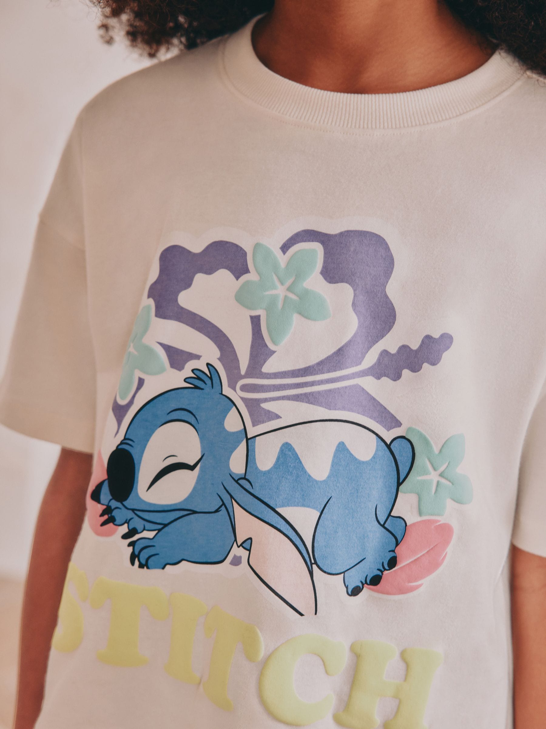 Blauw/ecru - Lilo en Stitch korte pyjama's 2 pack (3-16jaar)