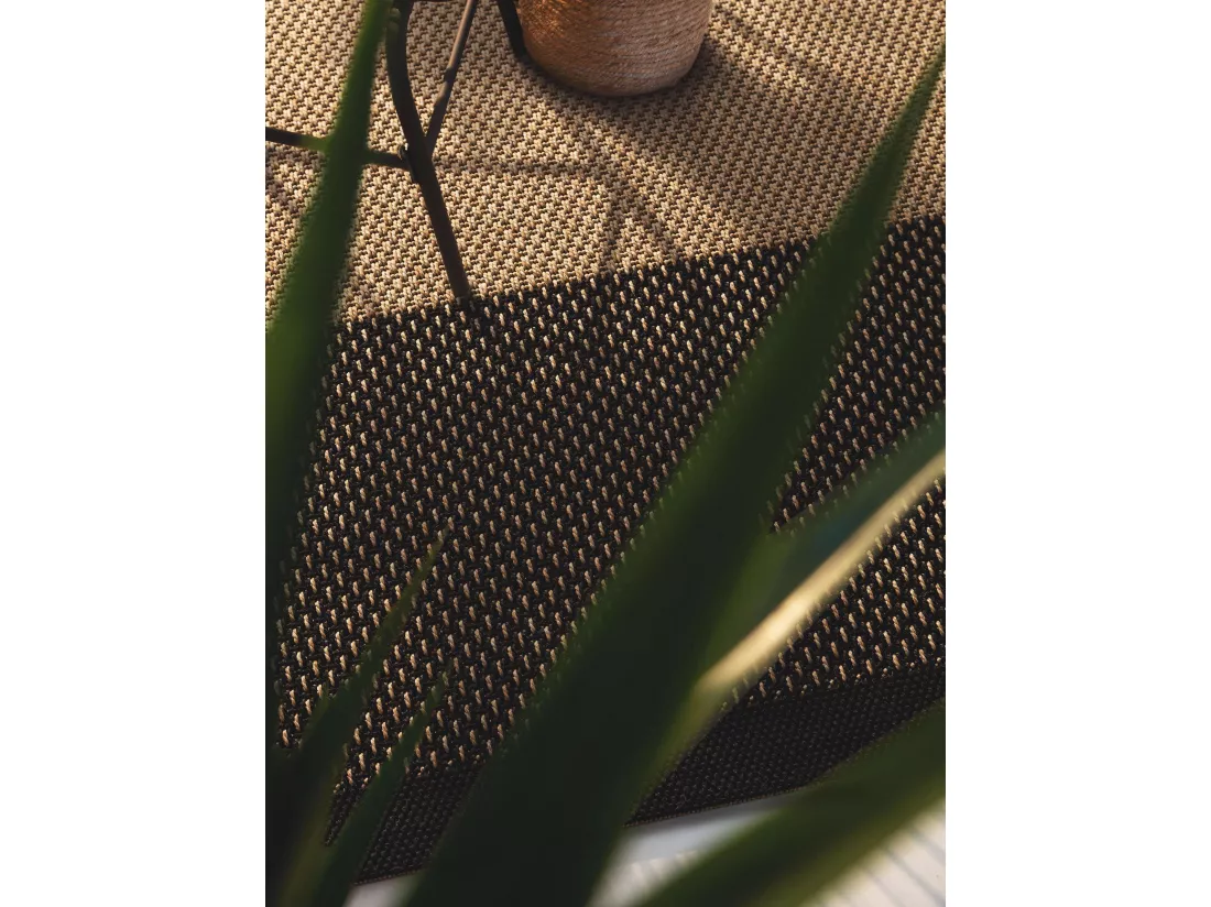 Tapis d'extérieur & intérieur Naoto Beige/Noir 120x170 cm