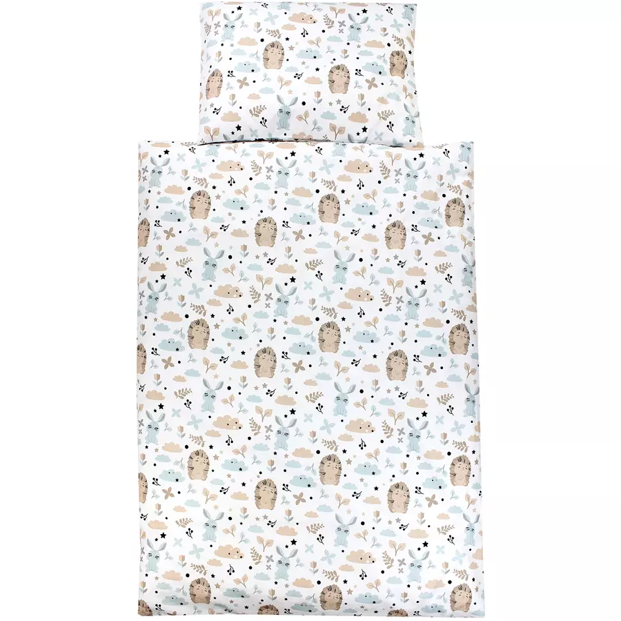 TupTam Kinder Bettwäsche Set 2-tlg blaubeige