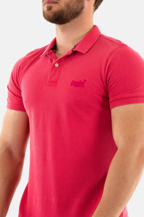 Polos superdry vint destroy fa9 raspberry pink