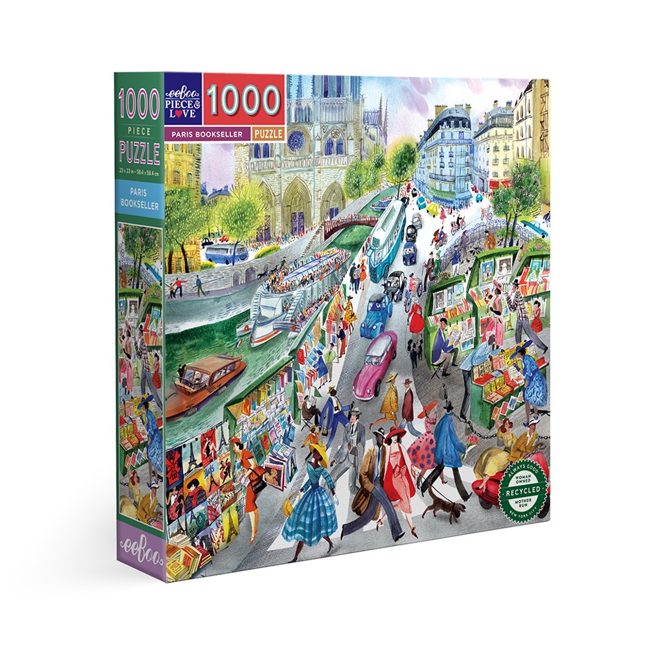 eeBoo - Puslespil 1000 brk -Paris Bookseller