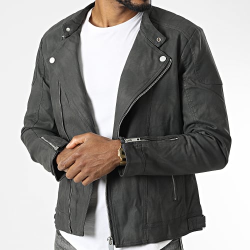 Veste Biker 79715 Gris Anthracite