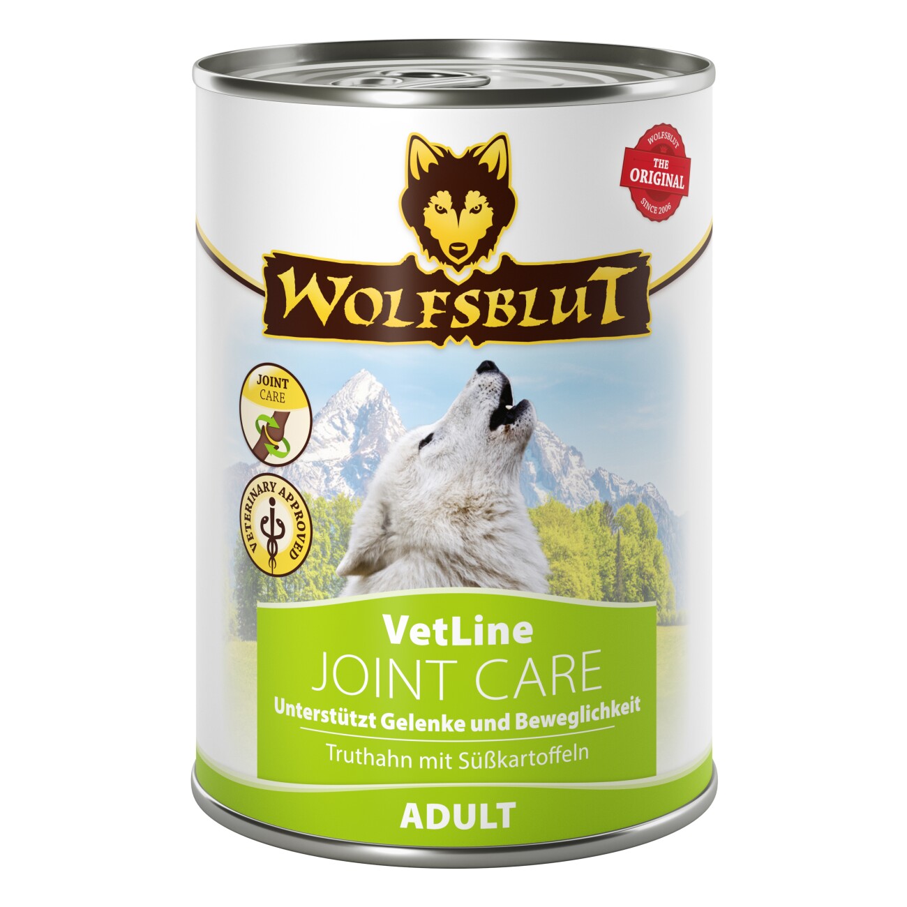 WOLFSBLUT Adult VetLine Joint Care Truthahn & Süßkartoffe 6x395 g