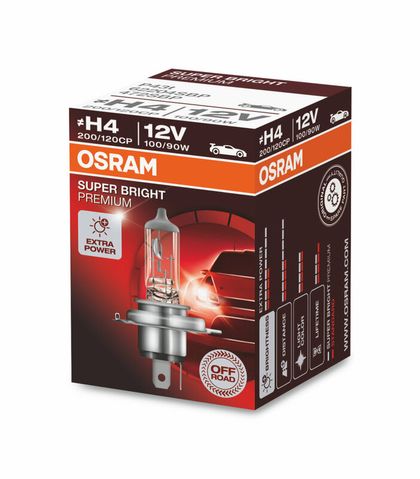 Ampoule Osram Super Bright Premium H4 12V/100/80W - x1