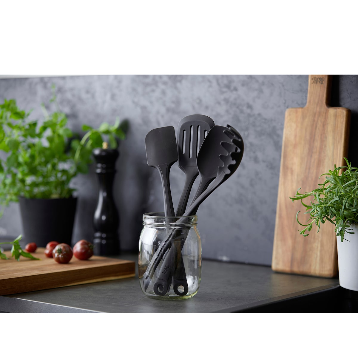 By Tareq Taylor Annie Spatula 33,5 x 5,9 x 2,3 cm Black