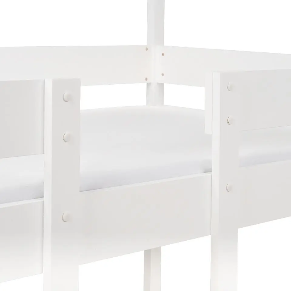 LABATUT - Stapelbed - Wit - 90 x 200 cm - Dennenhout
