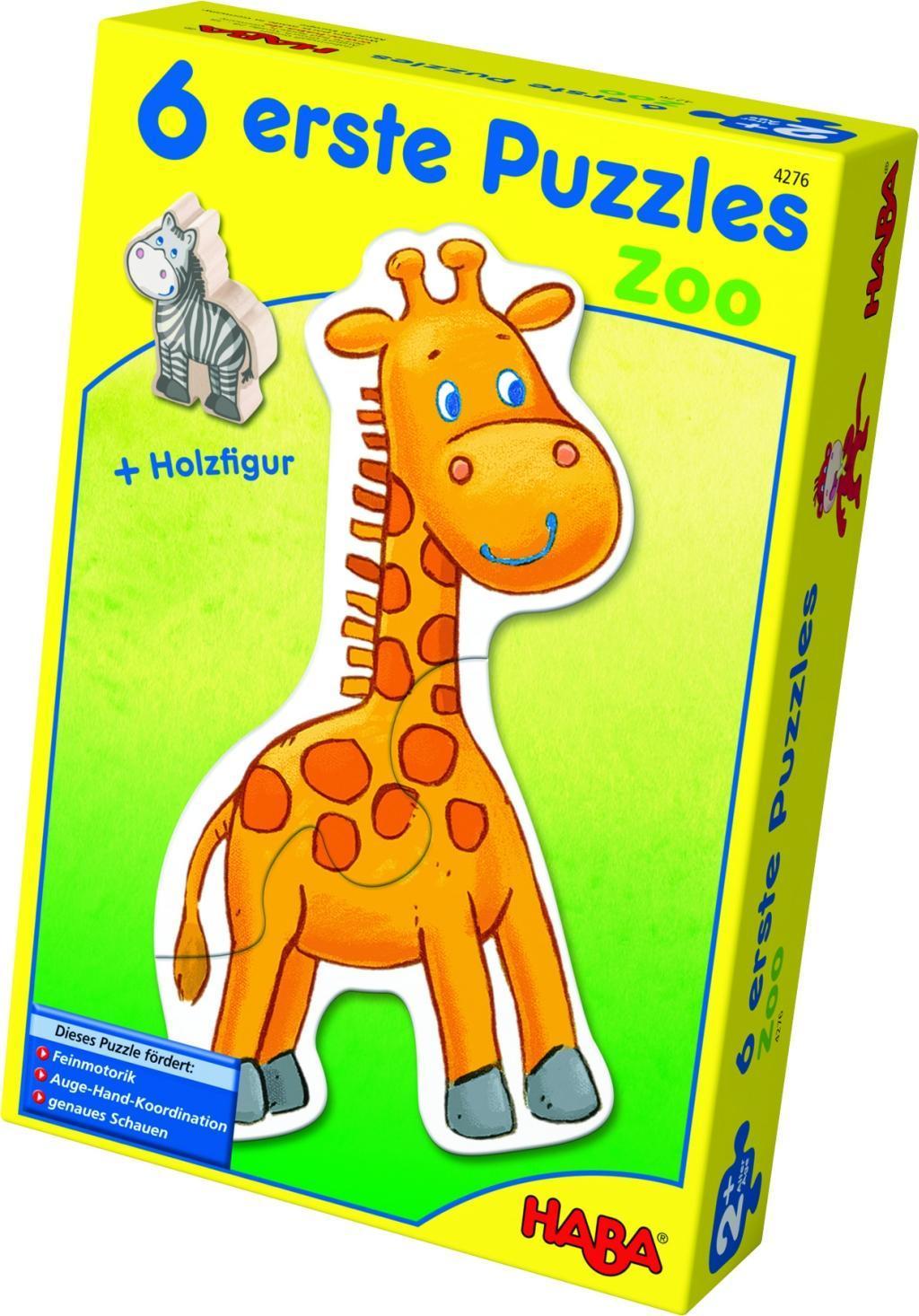 Puzzle 6 erste Puzzles Zoo in bunt