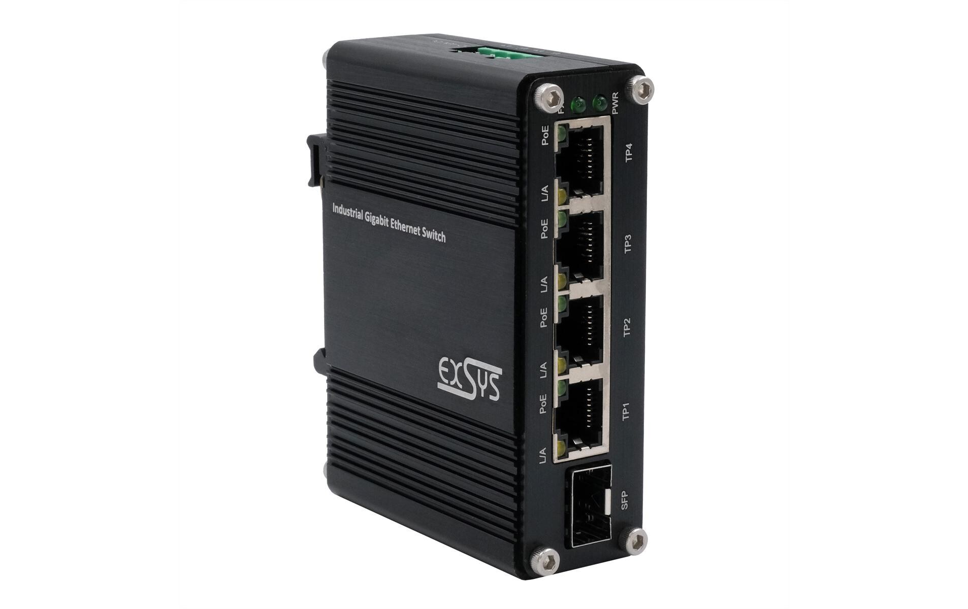 PoE+ Switch EX-62020POE-SFP 5 Port<br>5-Port Mini Gigabit Ethernet PoE+ Switch