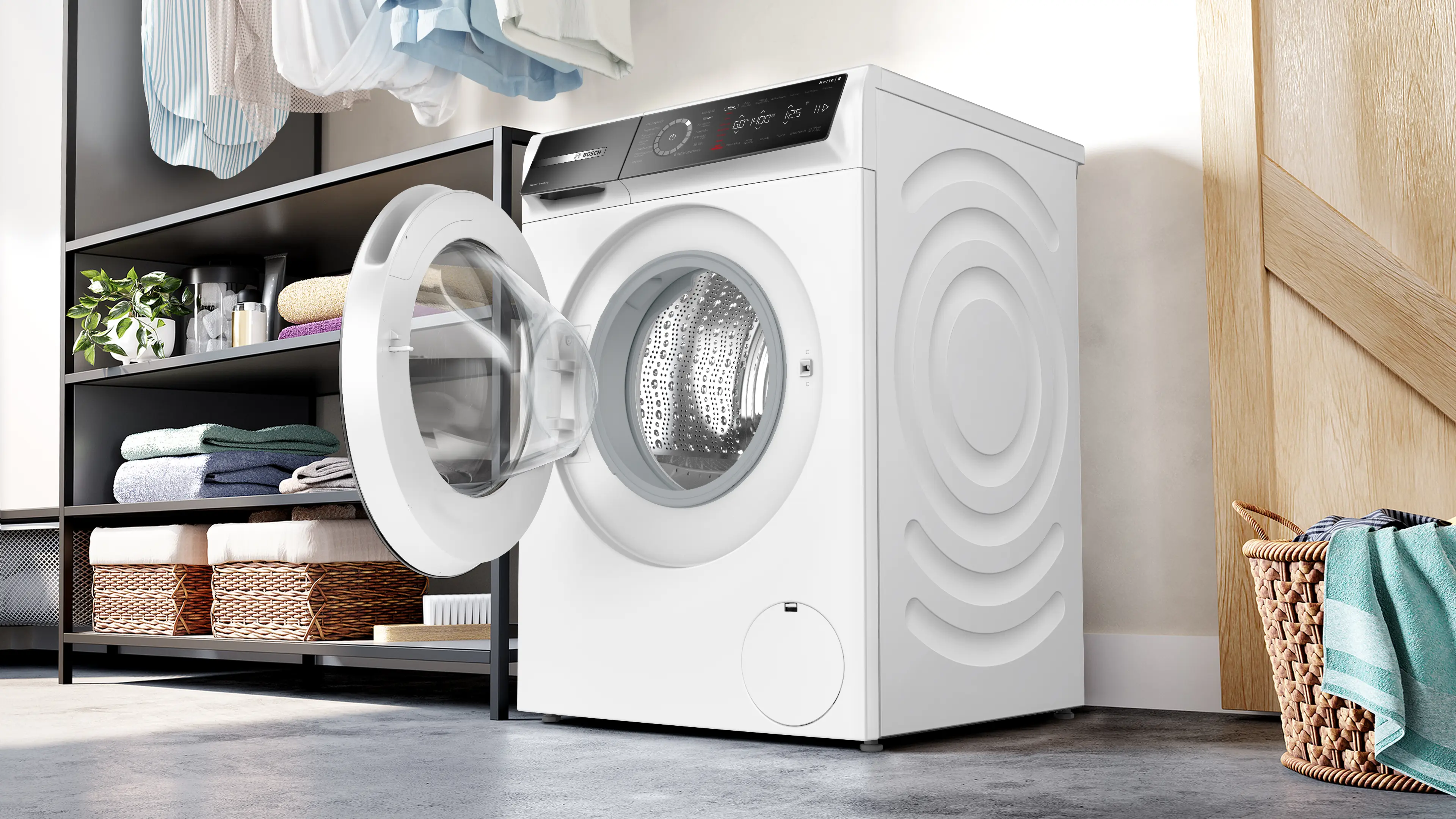Serie 8 Wasmachine, voorlader 9 kg max. 1400 rpm