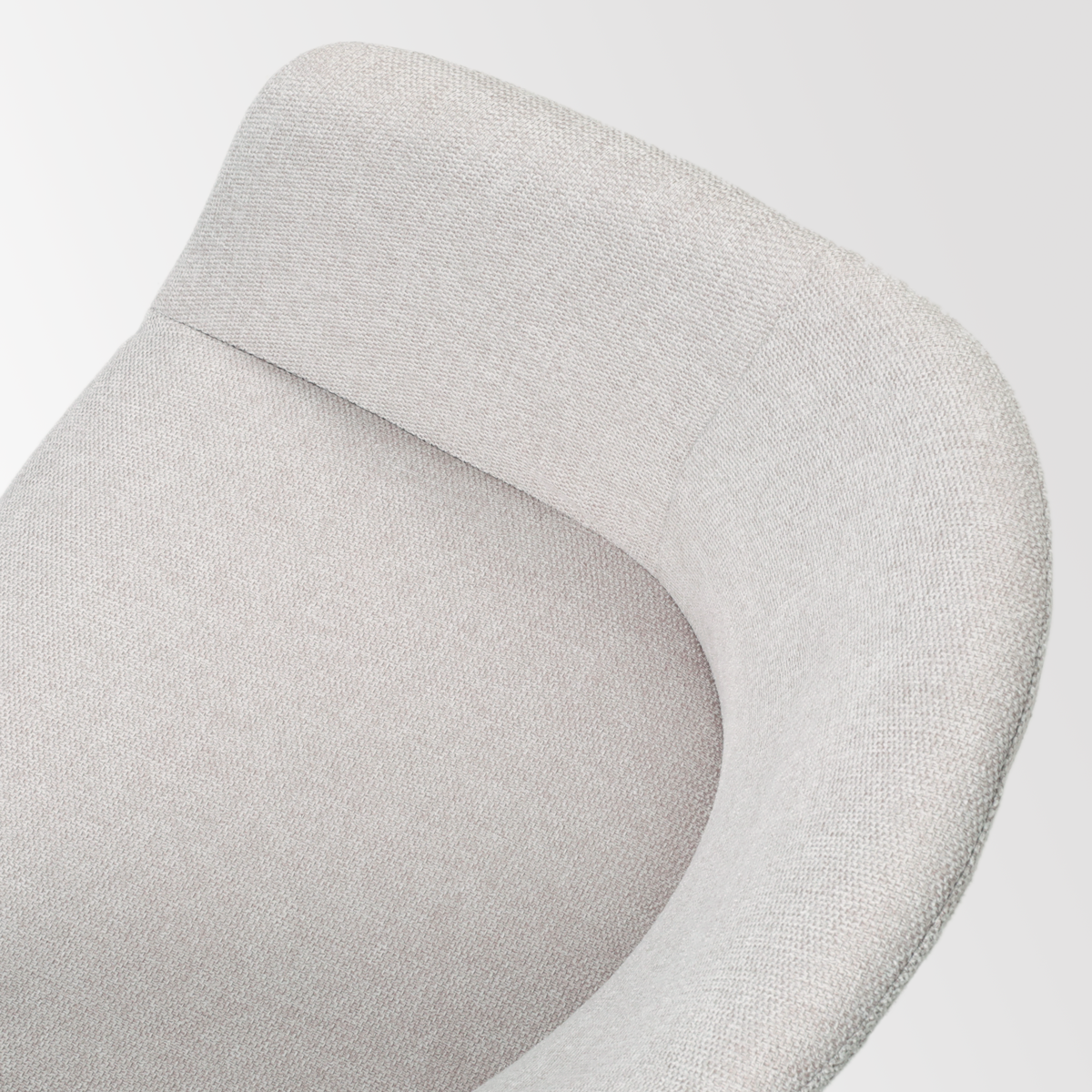 Barkruk Nino-Otis barkruk beige - wit onderstel - 65 cm