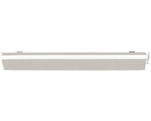 SOLUNA knikarmscherm Proof 2,5x2 Stofdesign 6196 Frame RAL 9010 Zuiver Wit Aandrijving rechts incl. slinger