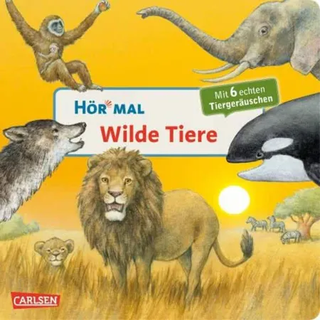 Carlsen Verlag Hör mal - Wilde Tiere, Soundbuch
