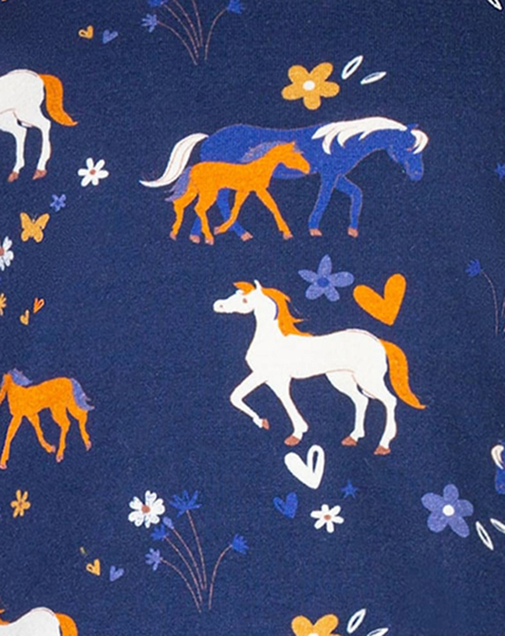 Langarmkleid HORSES in navy