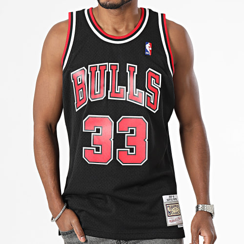 Maillot De Baseball Swingman Alternate Chicago Bulls Scottie Pippen Noir