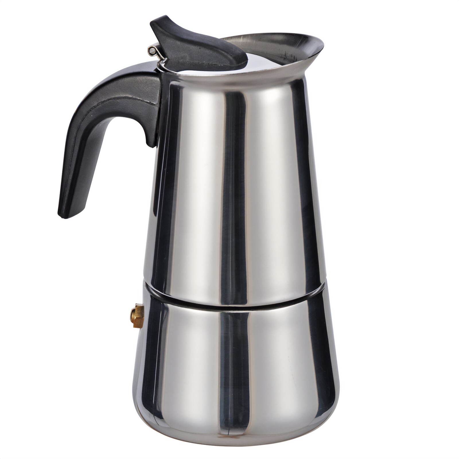 HI Espressokocher Espressokanne Espresso Kaffe Kocher Camping 2 Tassen Edelstahl