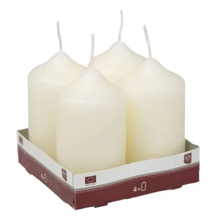 Idena Stumpenkerzen Ivory, 4 Stück