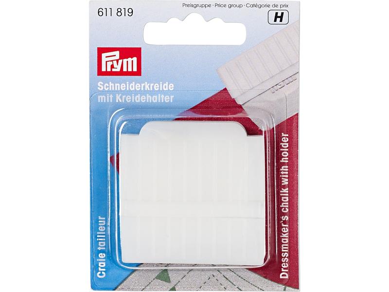 Prym Schneiderkreide Halter und Spitze Kreideplatte mit praktischem Halter