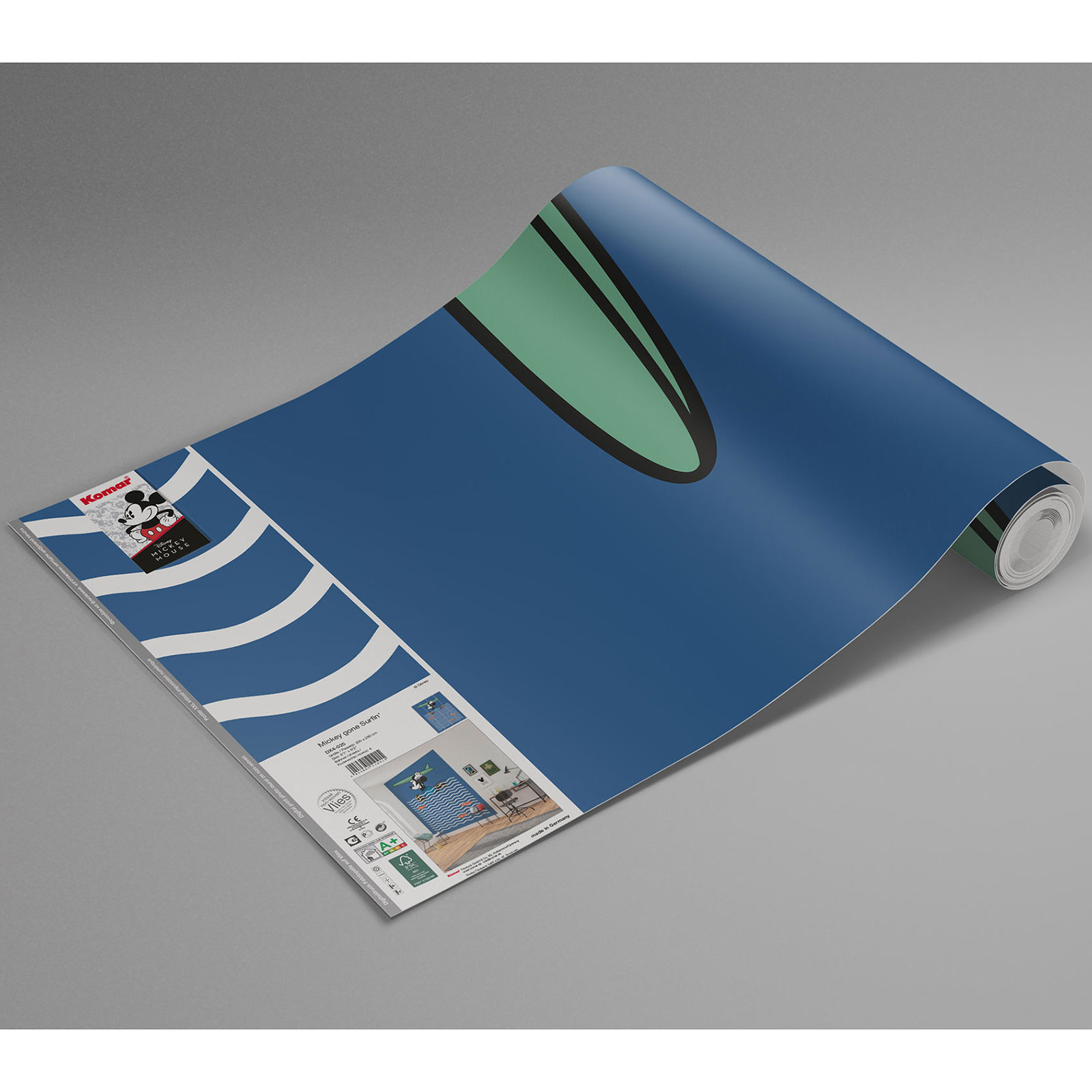 Vlies-Fototapete MICKEY GONE SURFIN' - 200x280 cm