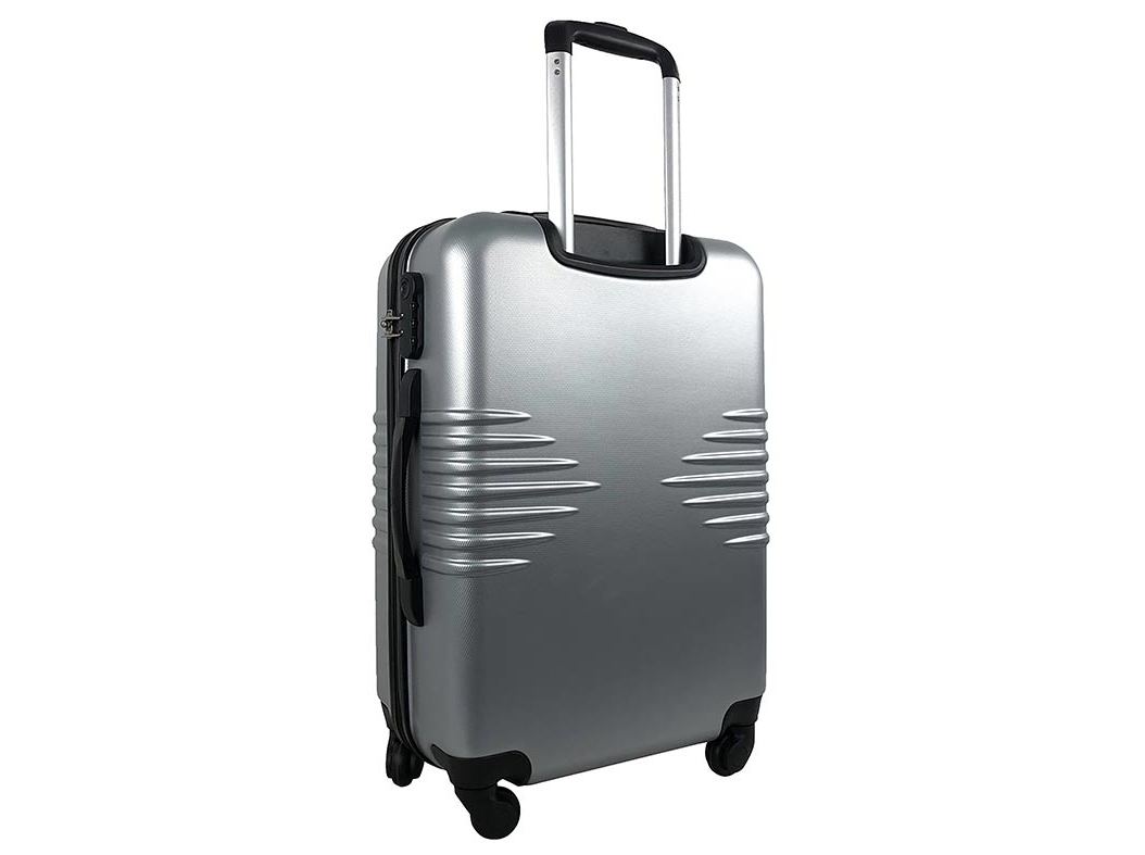 MALA DE VIAGEM MÉDIA RÍGIDA AIRPORT CINZENTO 4 RODAS 60CM