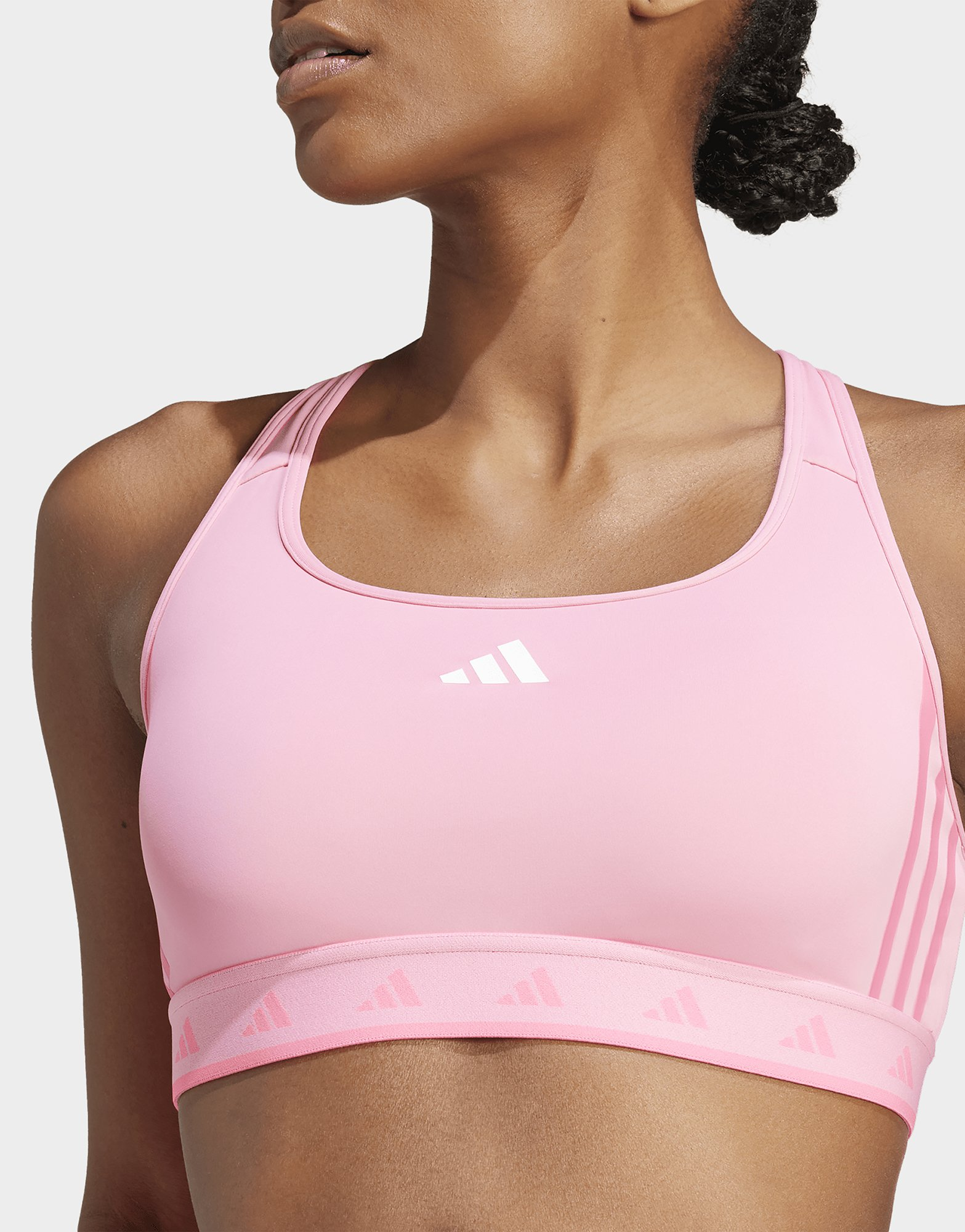 adidas Brassière de training Powerreact Hyperglam Color Pop Maintien moyen