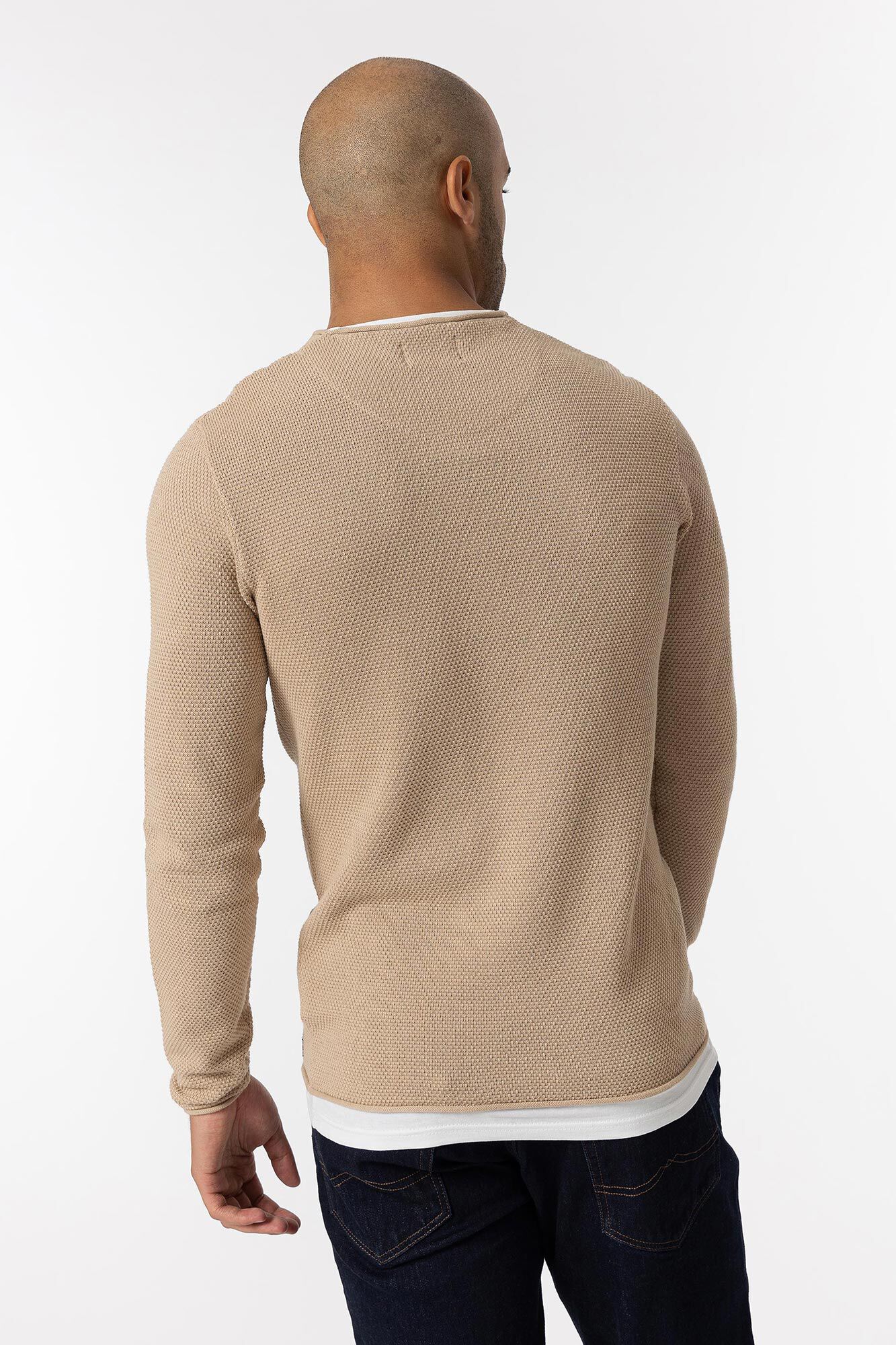 Jersey de textura combinada