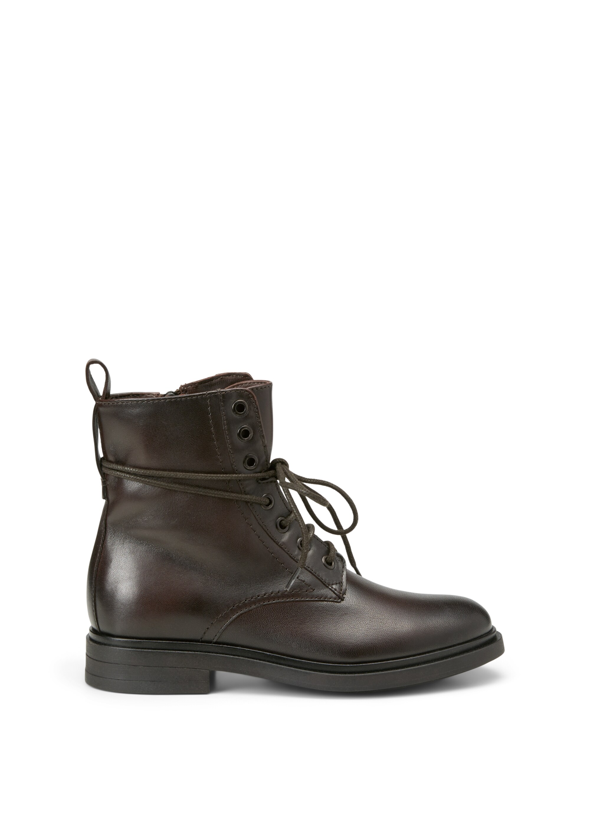 Schnürstiefel mit praktischem Innenzipper