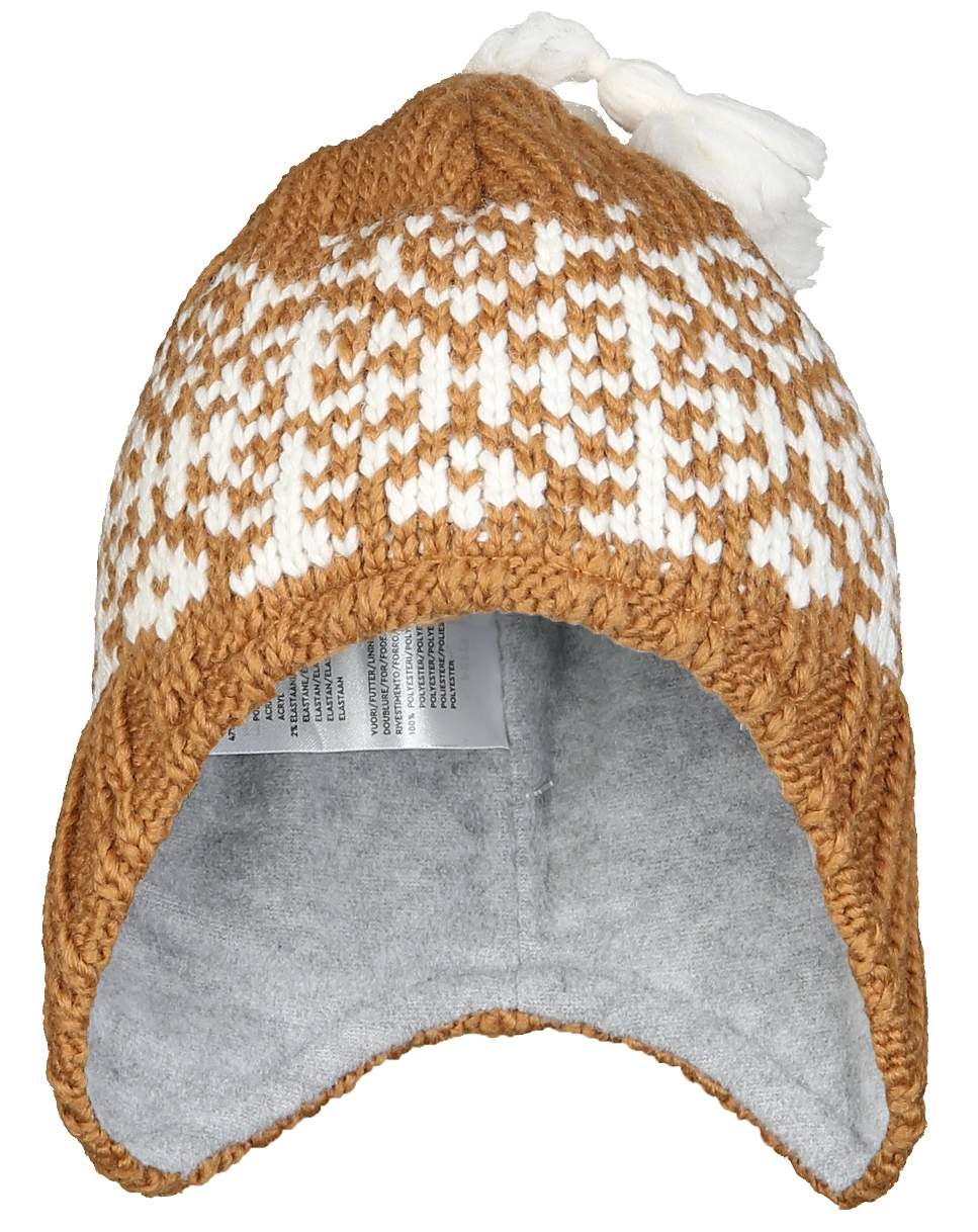Strickmütze PEPPI in cinnamon/offwhite