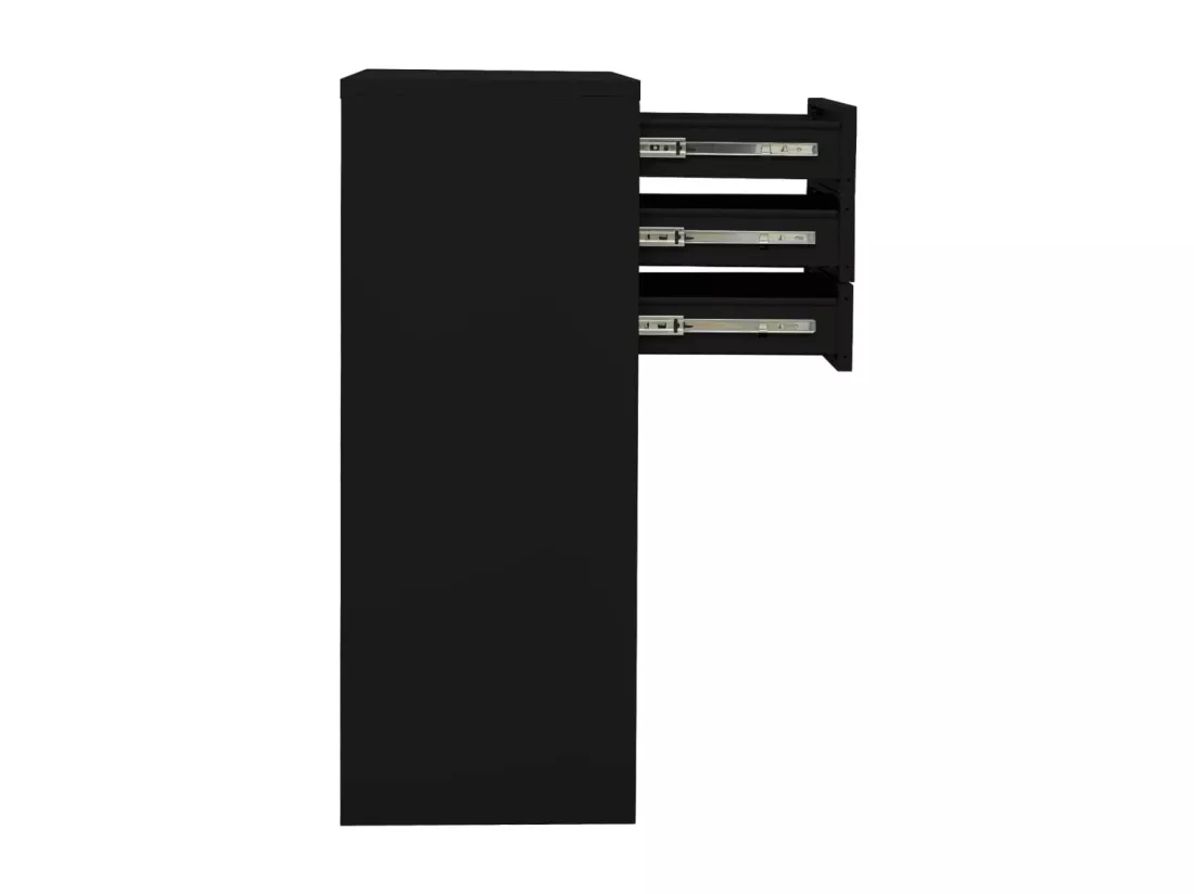 Armoire de bureau Noir 90x40x102 cm Acier