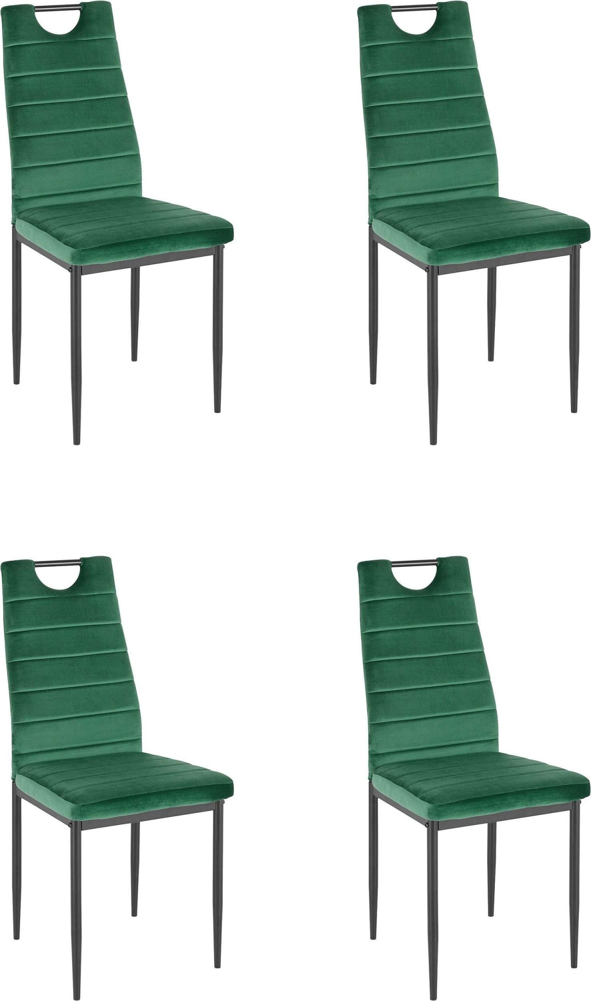 INOSIGN Essgruppe »Silvi-Mandy« Set,  Set: Glastisch 110x110 cm mit 4 Stühlen