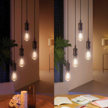 Philips Hue filament edisonlamp ST72 - warm tot koelwit licht 7W - E27