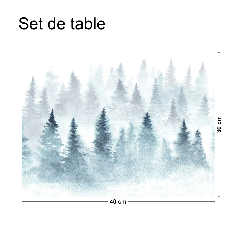 Lot de 4 sets de table L 40xl 30cm - GRAND NORD 99deco