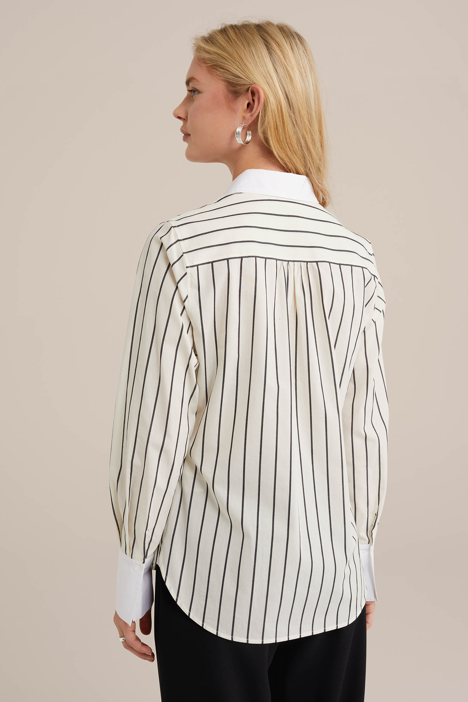 blouse met dessin WE Fashion Zwart