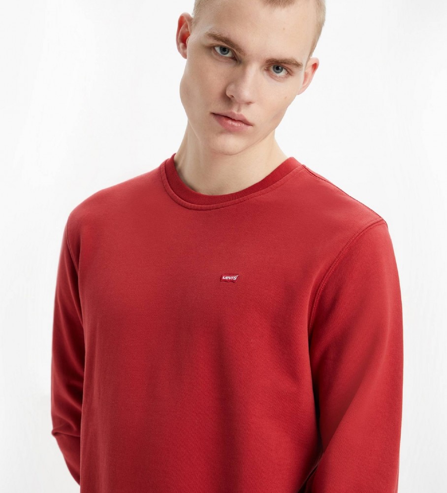 Moletom Levi's Original com gola redonda, vermelho