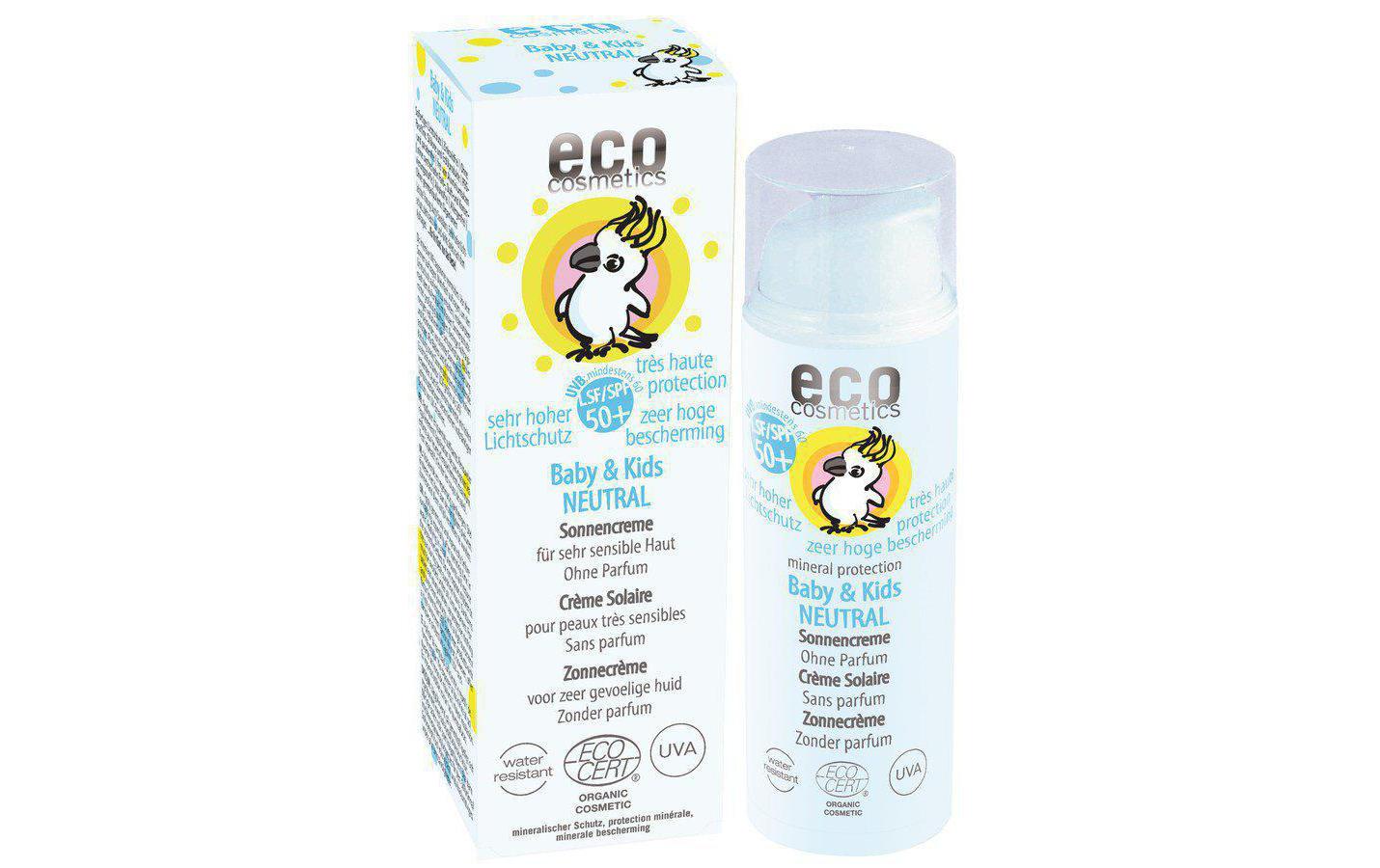 Sonnencrème Baby and Kids LSF 50+ 50 mlNatürliche Sonnencrème ohne Parfum für sensible Kinder- und Babyhaut