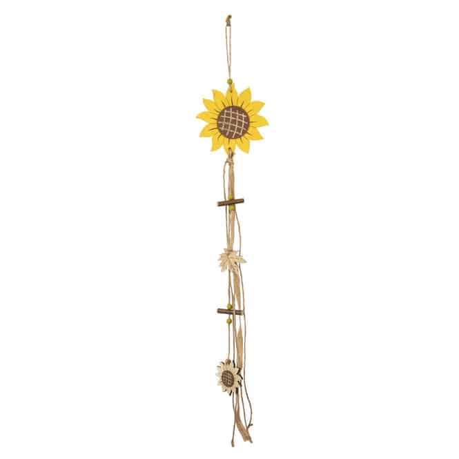 Dekohänger - Sonnenblume - aus Holz - ca. 62 x 13 cm
