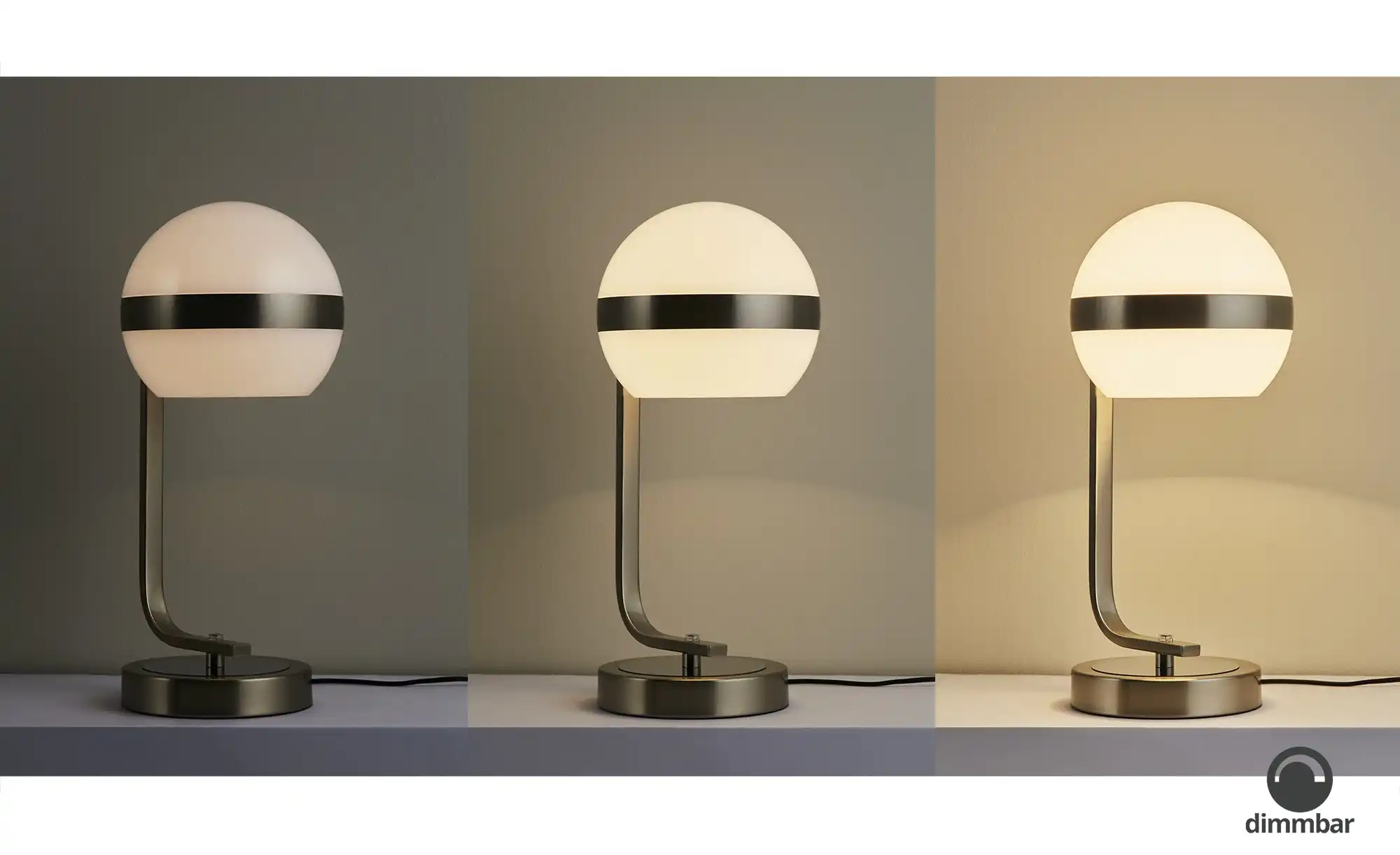 KHG LED-Tischleuchte, 1-flammig, Nickel-matt
