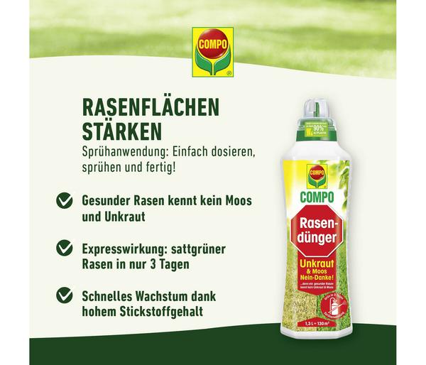 COMPO Rasendünger Unkraut & Moos Nein danke!,