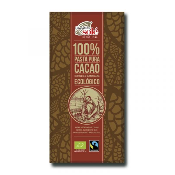 Solé Chocolate Negro 100% Bio 100g