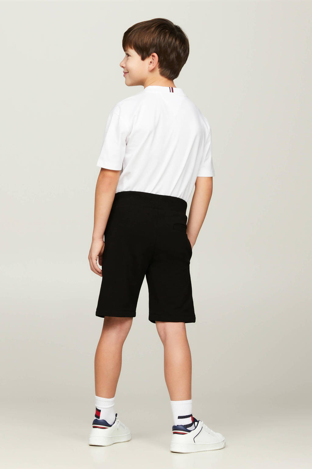 Tommy Hilfiger regular fit sweatshort zwart
