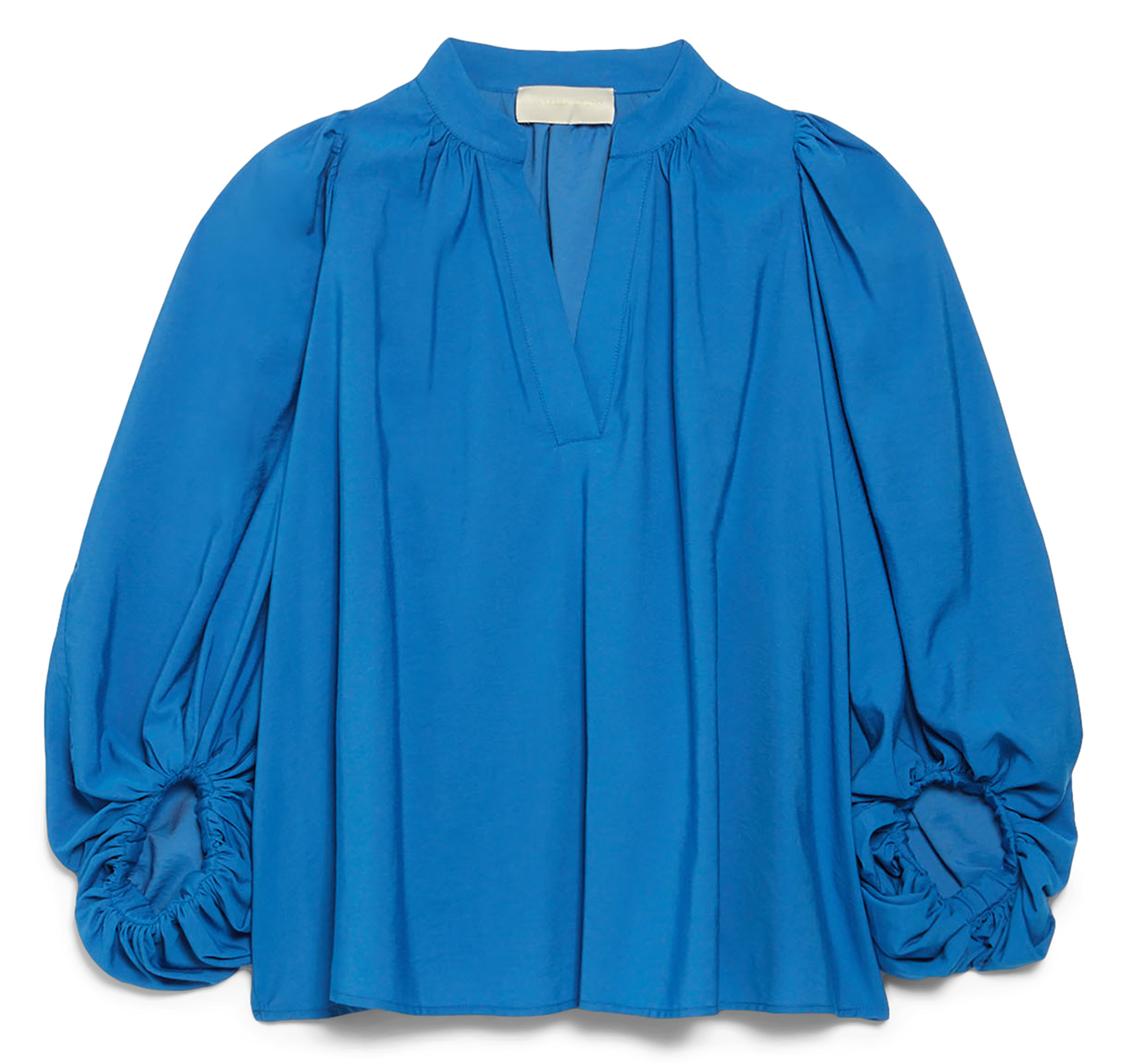 BELL - Blouse col V droite | Bleu