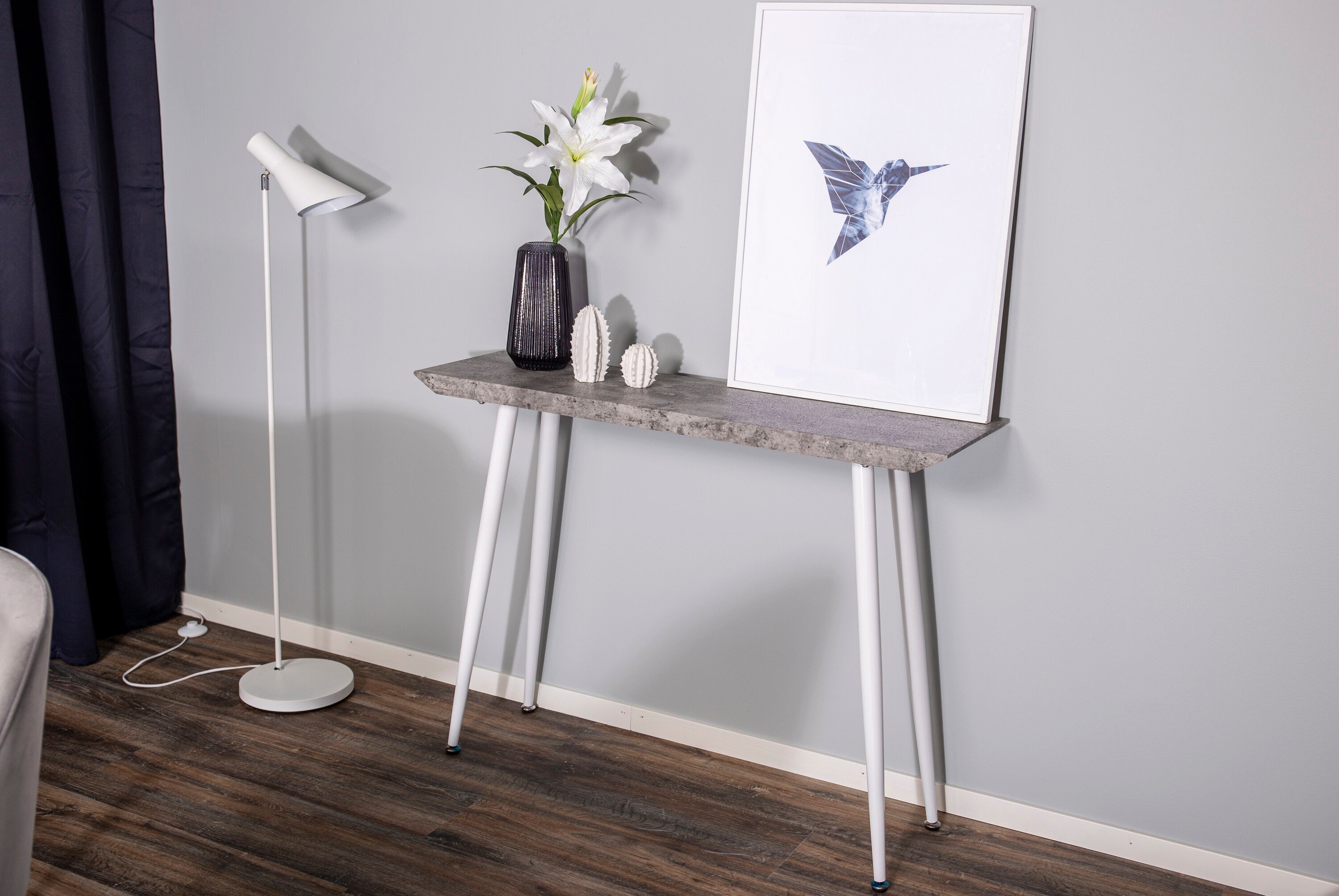 Rebellenclub Tane Sidetable - 110 x 30 cm - Beton look